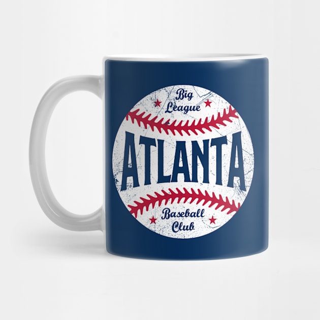 Atlanta Retro Big League Baseball - Navy by KFig21